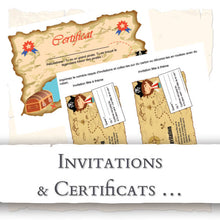 Charger l'image dans la galerie, Pirate-Invitations-Certificats